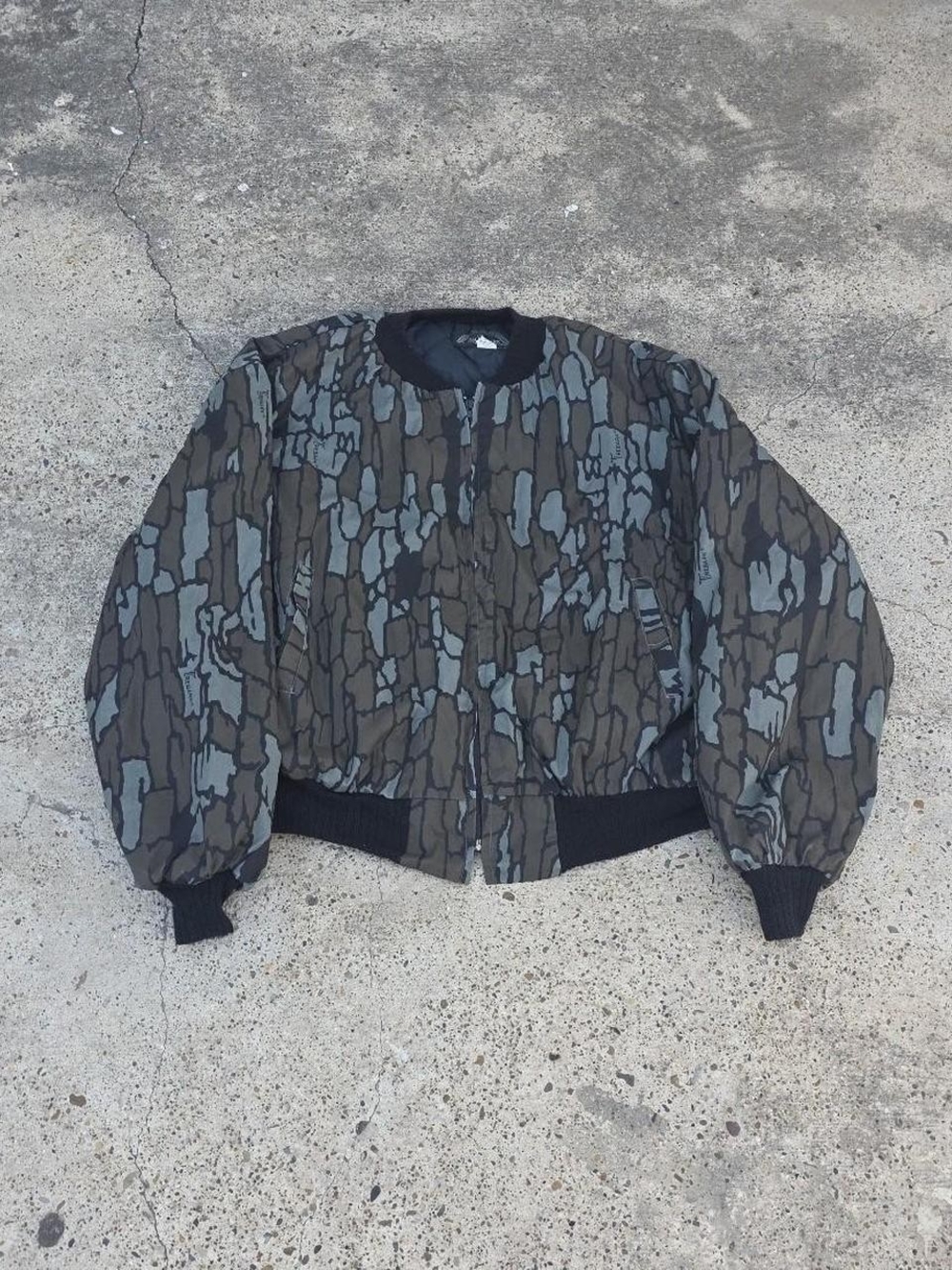Vintage All Weather Trebark Camo Jacket Hunting Made In USA